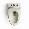 Wc suspendu céramique beige avec chasse d'eau 70 x 40 x 40cm